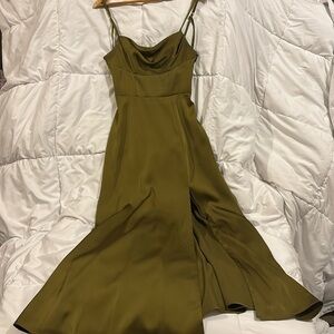 AZAZIE Olive green dress 32B